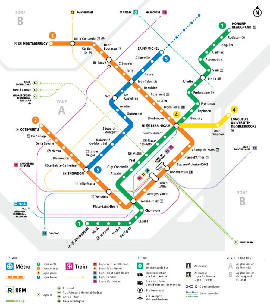 Montreal Subway map